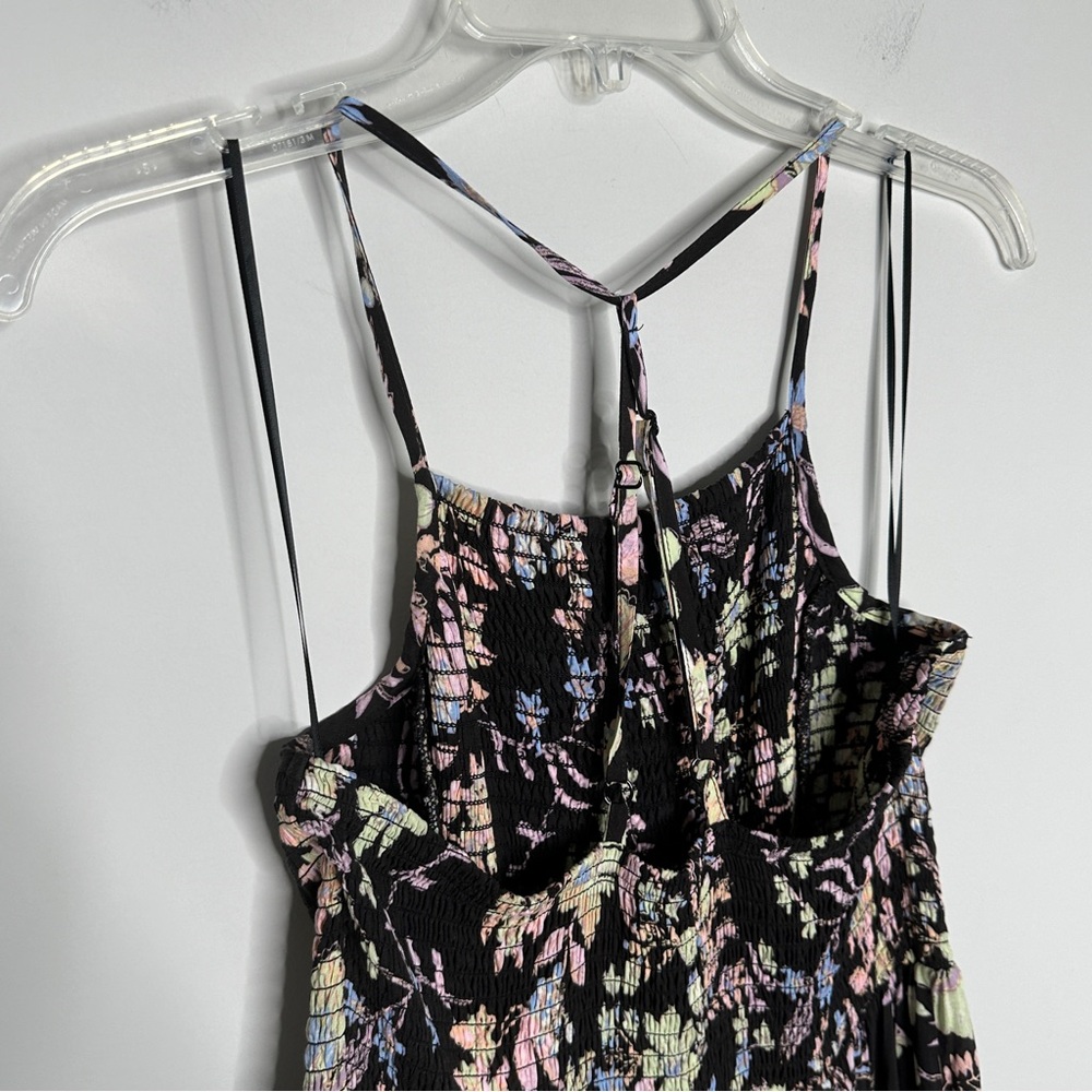 Free People Heat Wave Floral Print High/Low Dress Midnight Combo NWT Size Medium - Picture 13 of 15